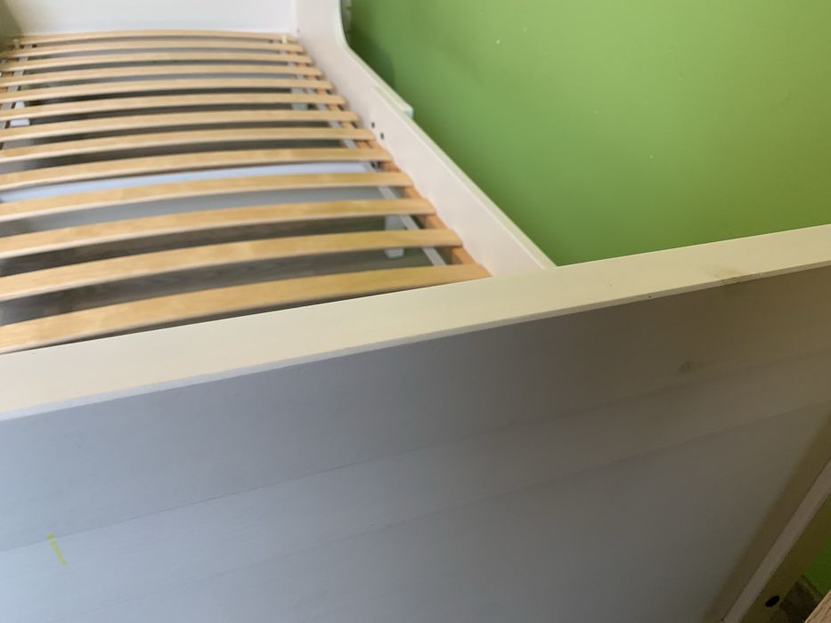 Łóżko dziecięce rozsuwane Ikea Sundvik +dno +materac sprężynowy Vyssa