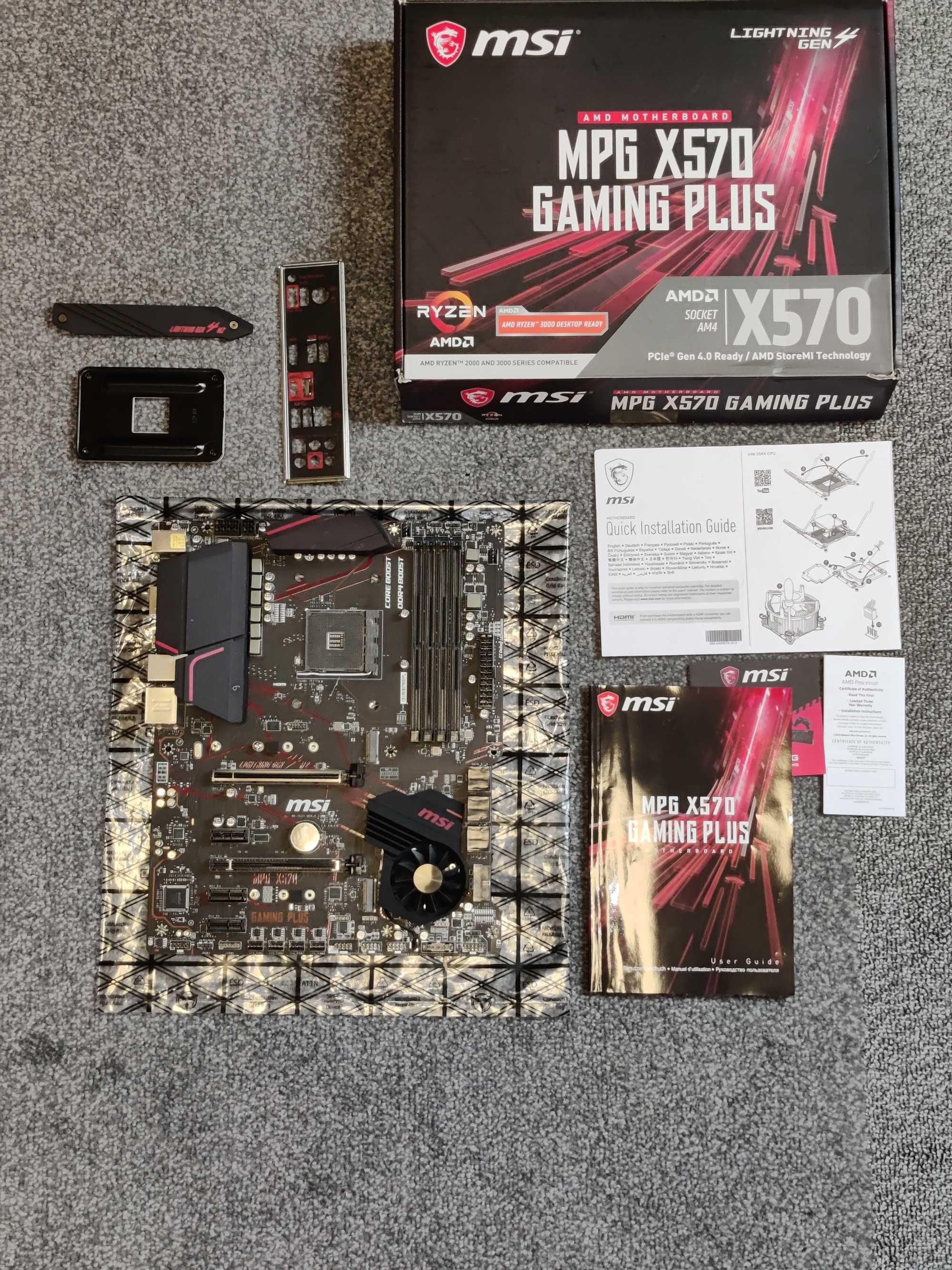 Płyta główna MSI mpg x570 gaming plus AM4
