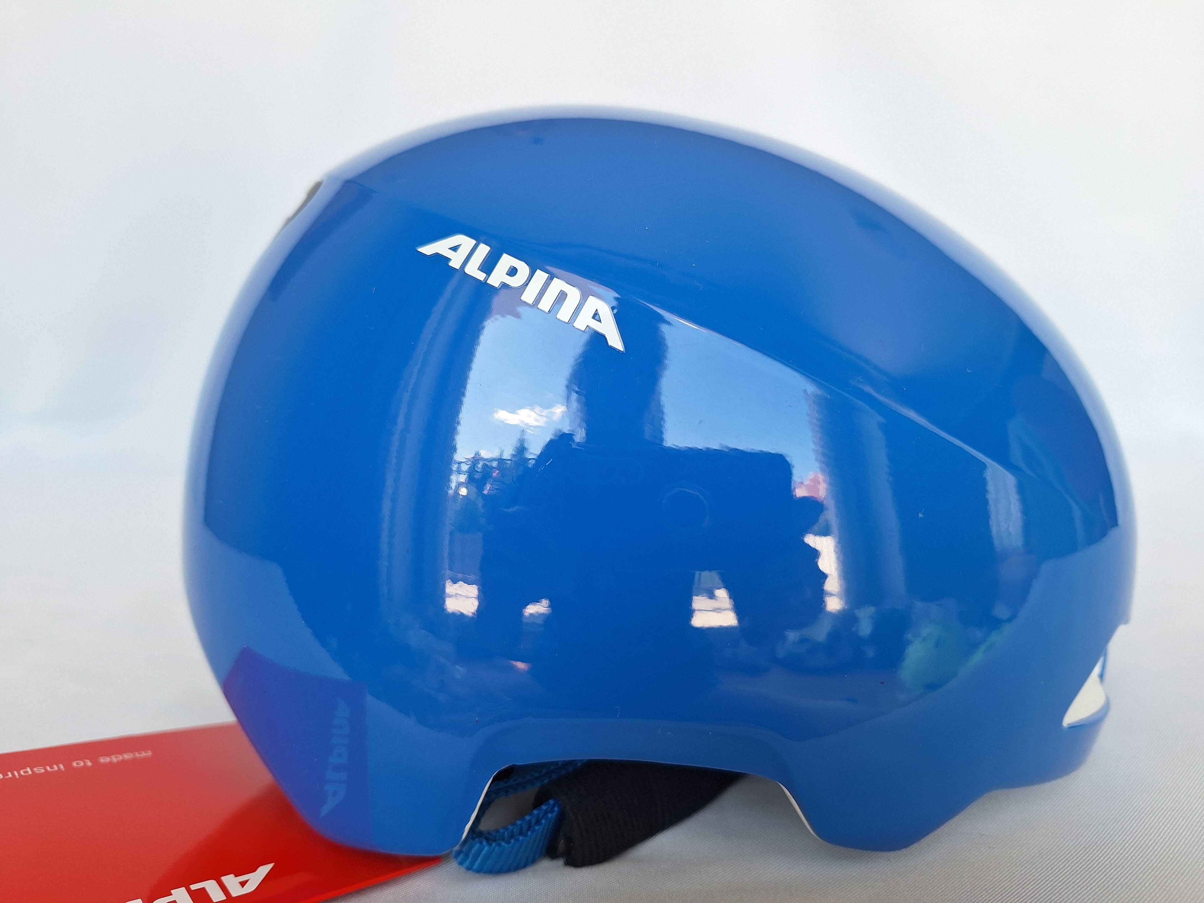 Kask rowerowy dziecięcy Alpina Hackney Blue Gloss XS/S 47-51cm