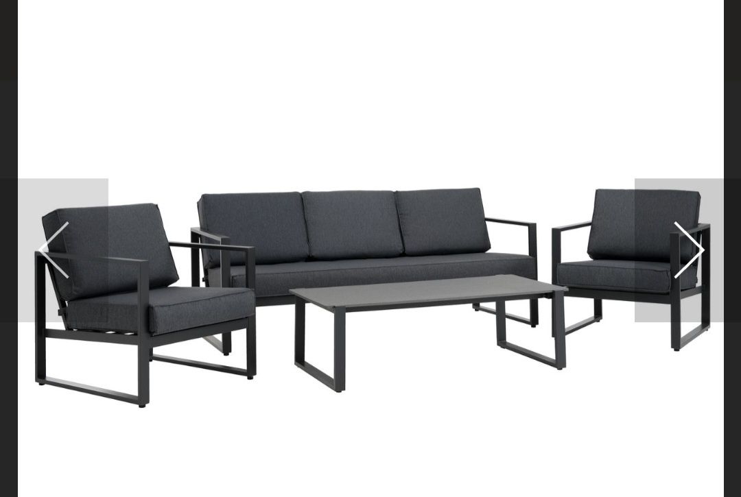 Aluminiowe meble ogrodowe,fotele ,stolik Vonge Jutlandia