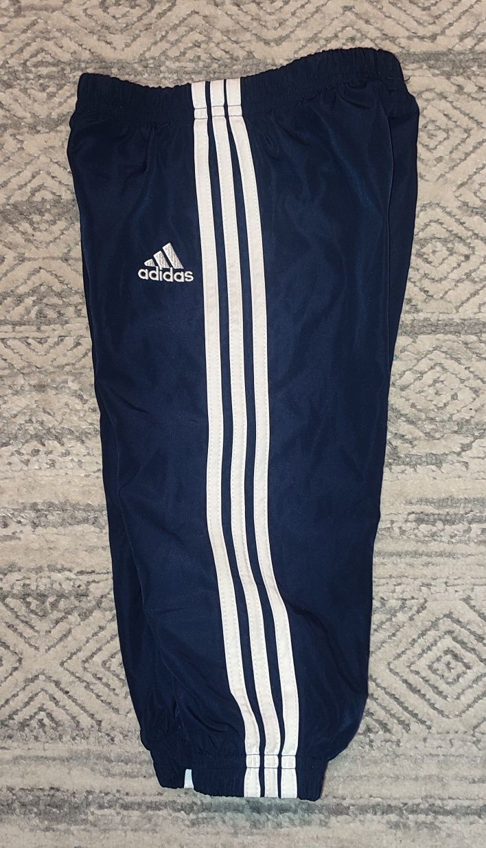 Spodnie dresy Adidas 9-12 m-c 80 cm NOWE granatowe