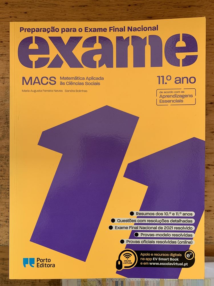 Livro preparação para exame de MACS Porto Editora
