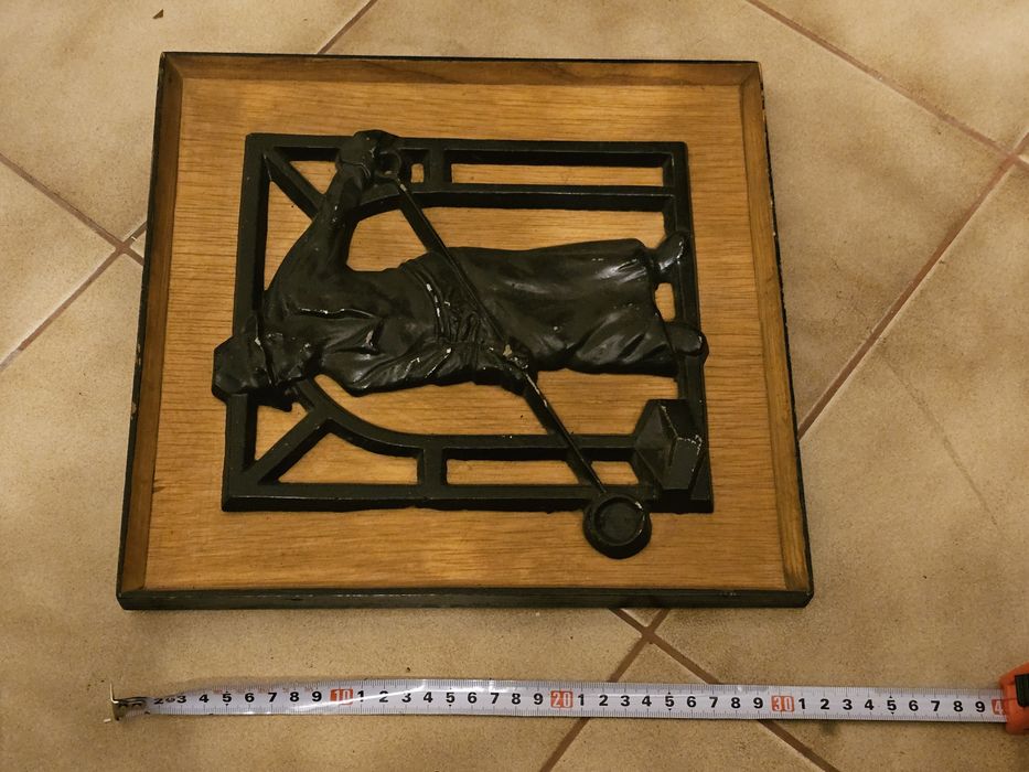 Stary obrazek w drewnie