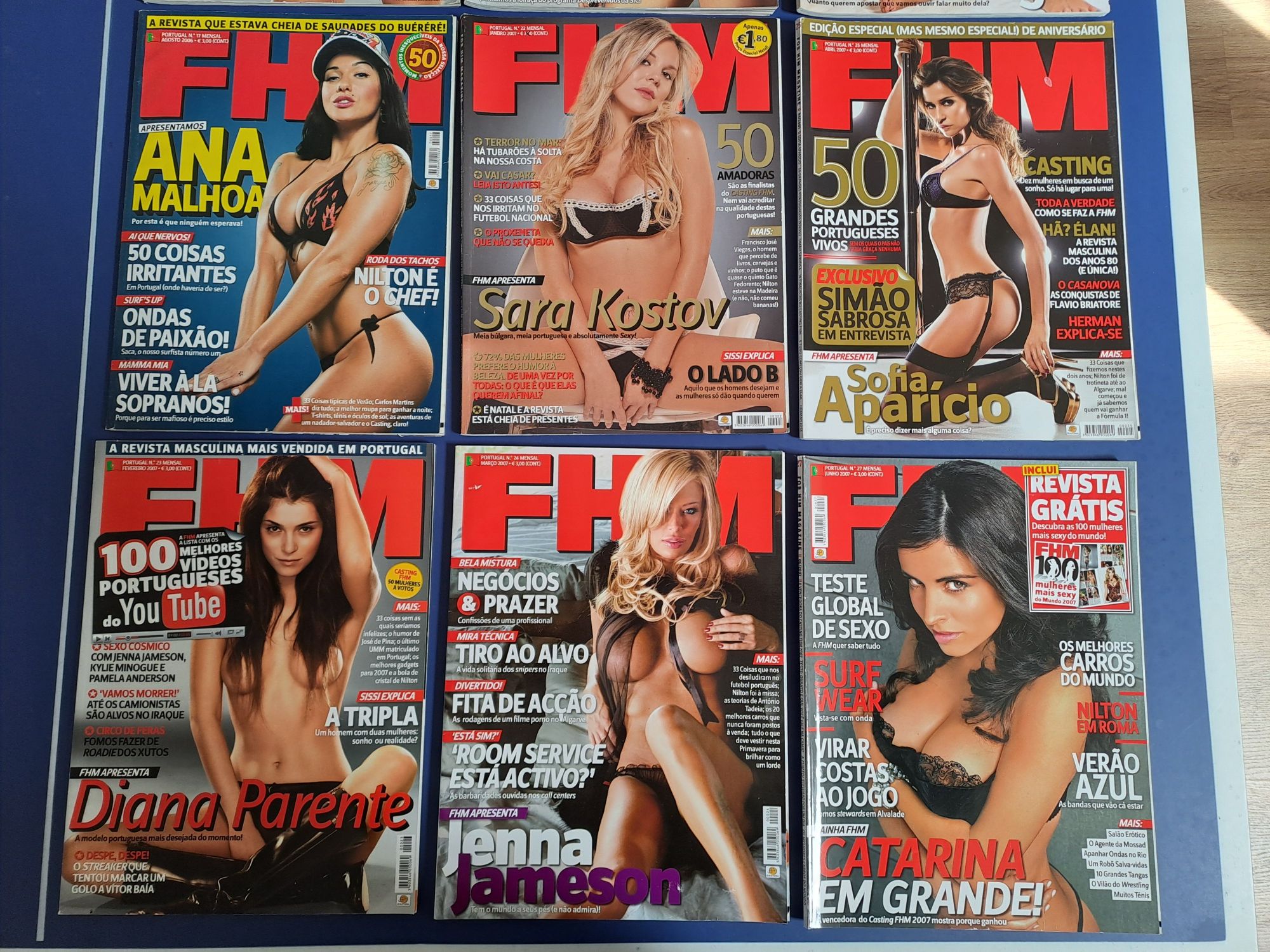 25 Revistas diversas FHM e Stuff