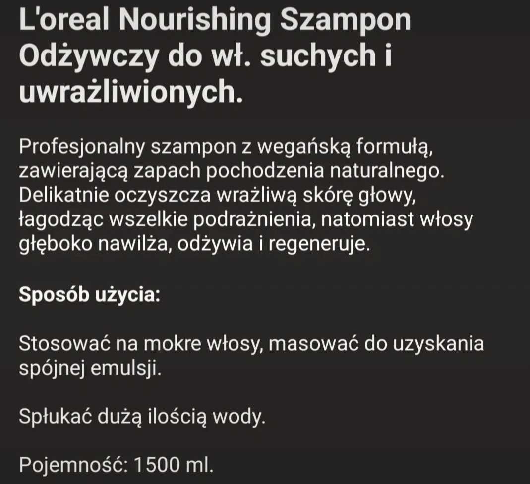 Szampon do włosów naturalnych 1500ml