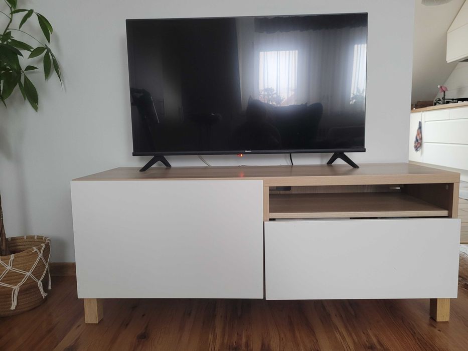 BESTÅ
Ława TV z szufladami, imitacja dębu bejcowanego 120x42x48 cm.