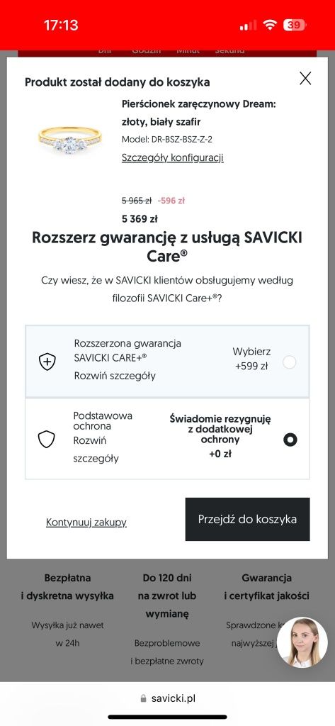 Pierścionek zaręczynowy SAVICKI DREAM