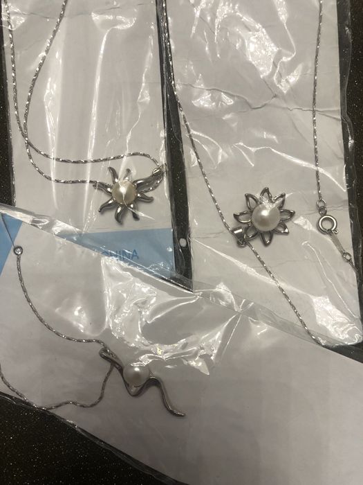 Бусы чокер , браслет искусственно выращенный жемчуг