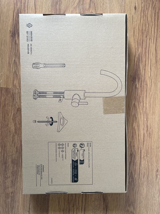 NOWY Kran DELSJON, Bateria kuchenna, kolor Mosiądzu