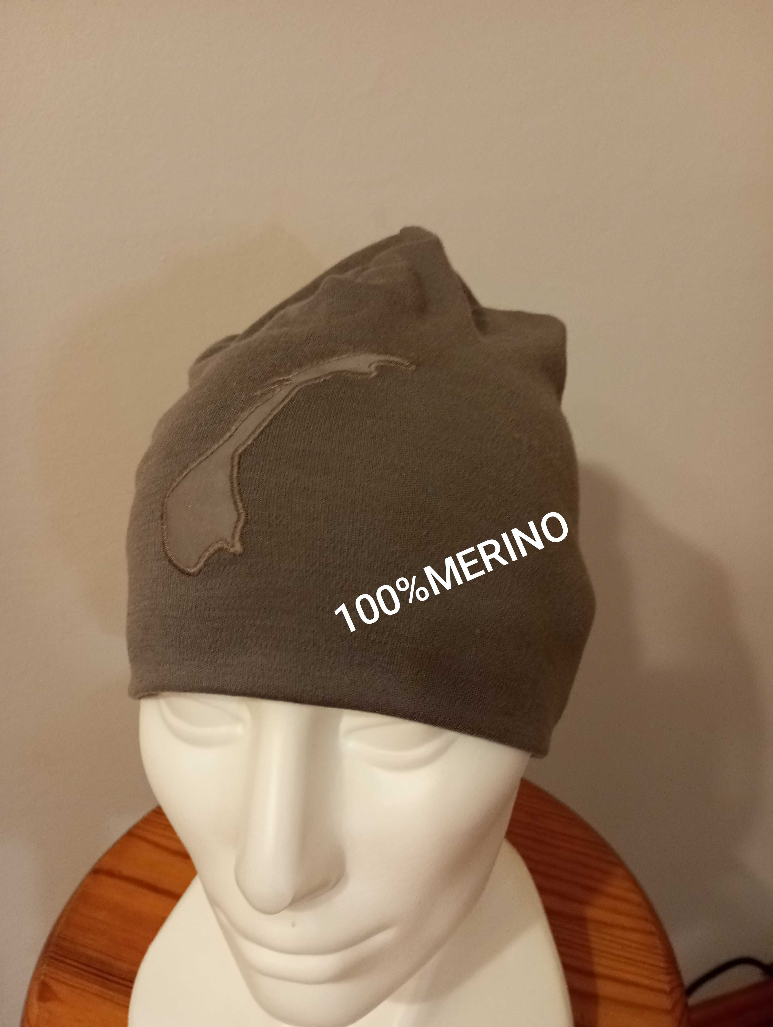 Super czapka WoolLand, 100% merino wool, r. 50-52
