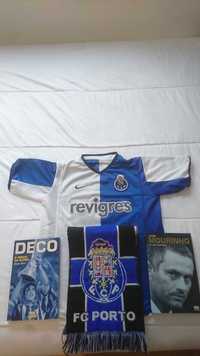Camisola FC Porto com cachecol e 2 livros