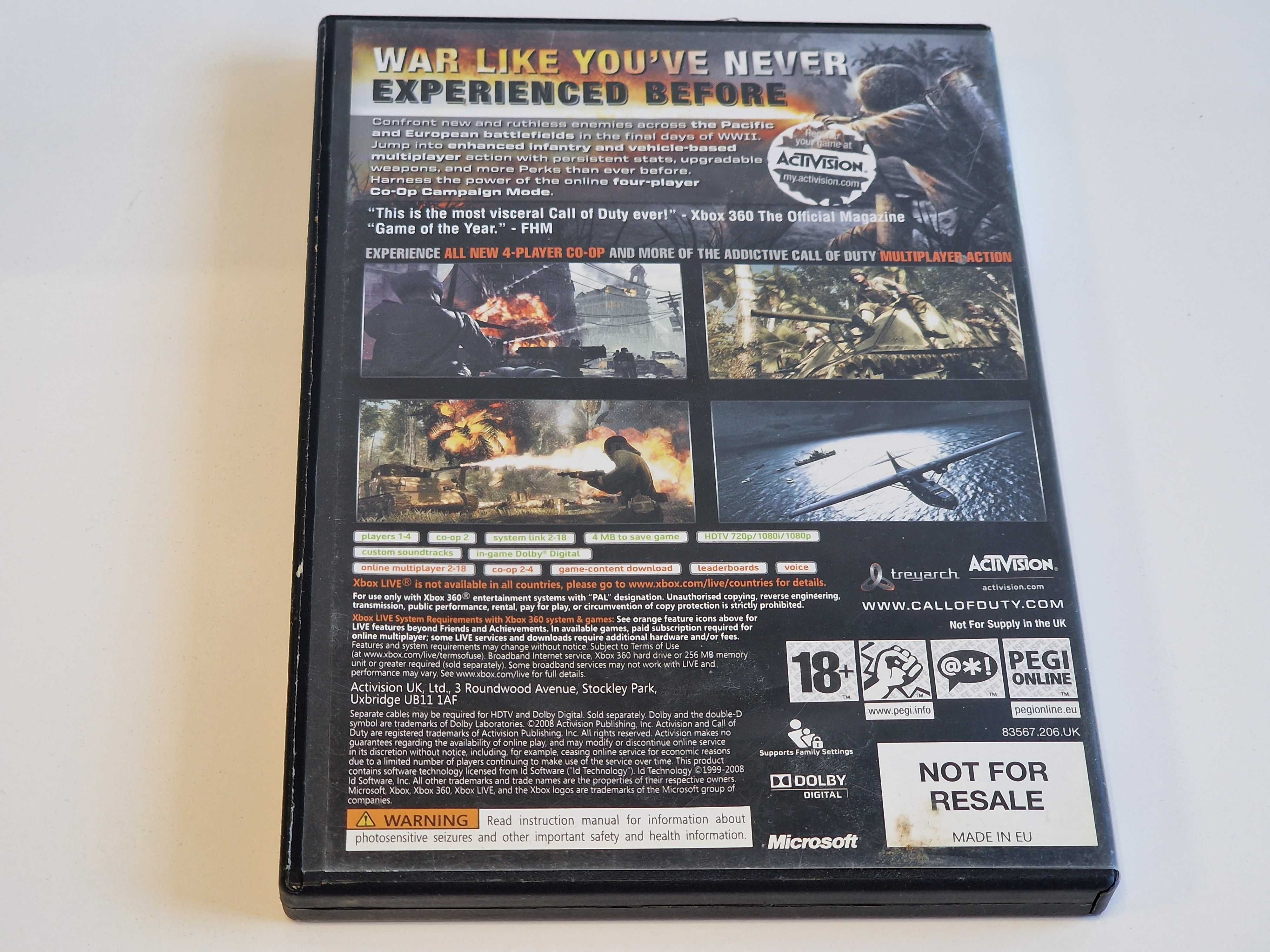 Gra XBOX 360 Call of Duty World At War Sklep Zamiana