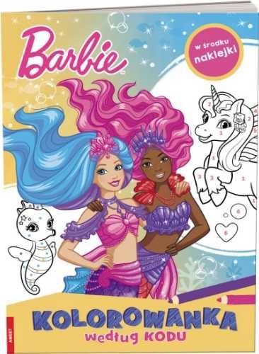 Barbie Dreamtopia Kolorowanka według kodu - praca zbiorowa