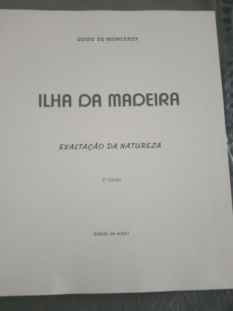 Livro"Ilha da Madeira"Exaltação da Natureza
