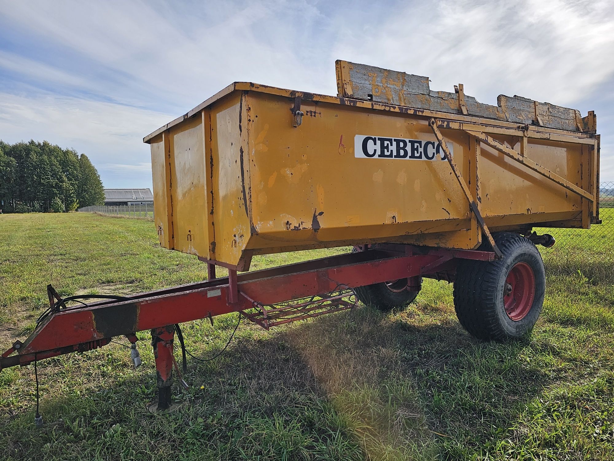 Przyczepa Cebeco miedema 6 ton skorupowa