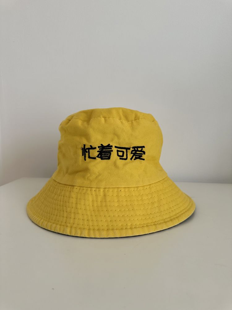Dwustronny kapelusz bucket hat czapka na lato letnia latni wakacje