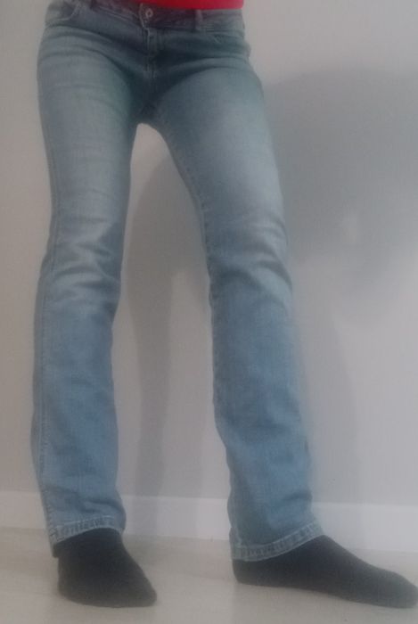 Pull & Bear M 38 niebieskie jeansy spodnie jeansowe