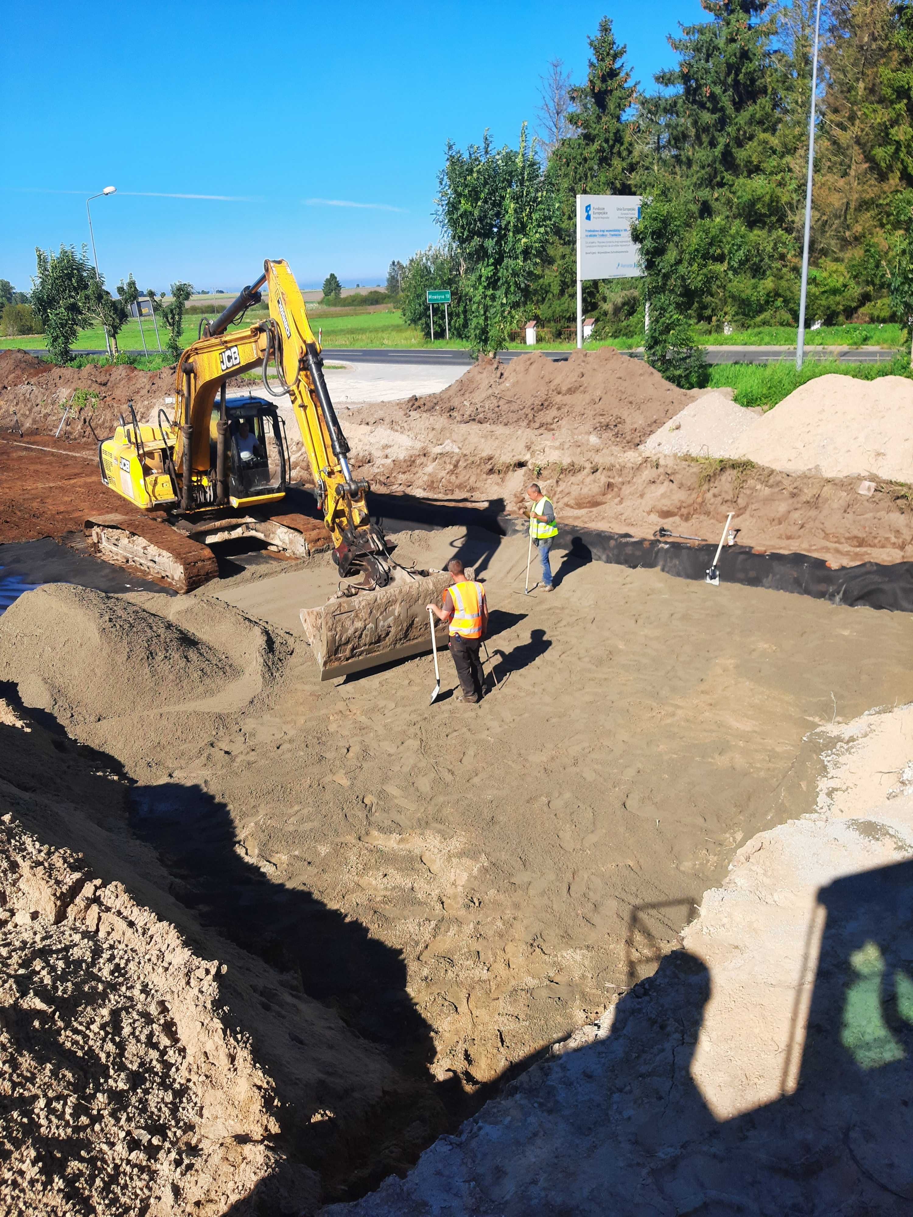 Roboty ziemne . Drogi, płyty fundamentowe, wymiana gruntów