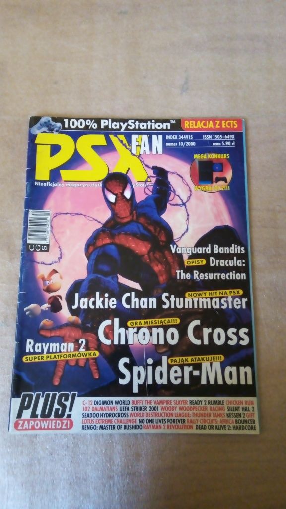Czasopismo Psx fan nr. 10/2000 ( 28 ) z plakatem