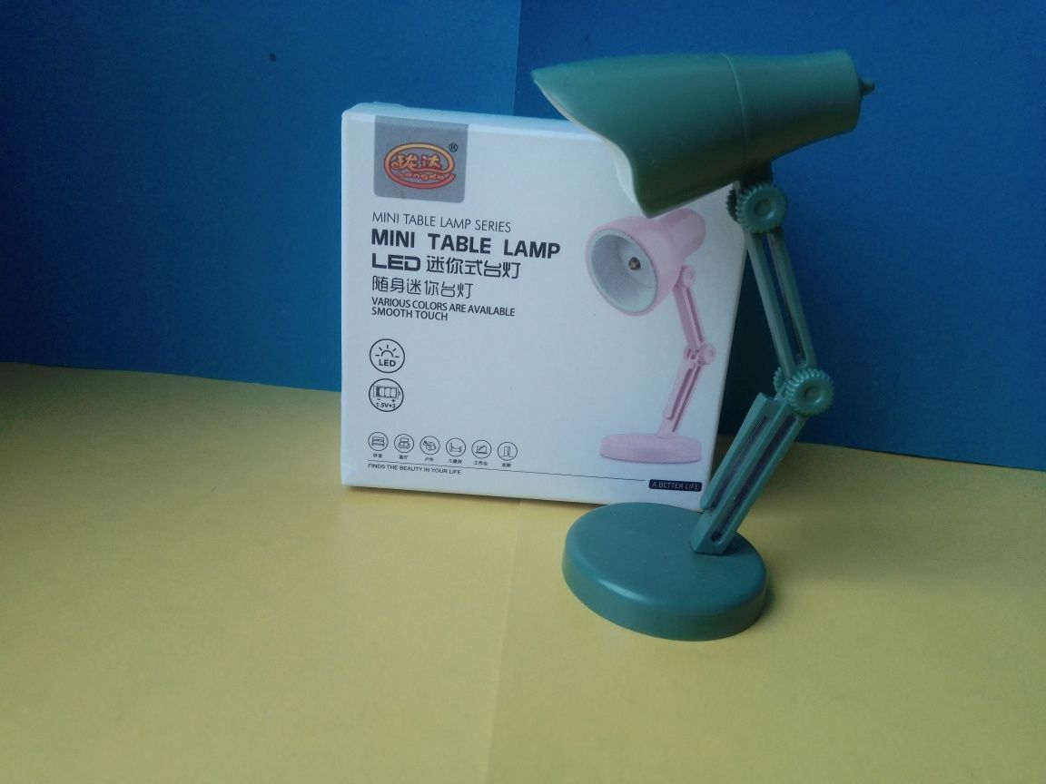 настольная лампа для чтения Mini table lamp led 10 см М-4446GR