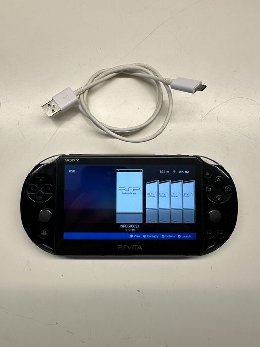 Psvita slim (Desbloqueada, 128Gb) + Carregador (PSP+NDS+Ps1+N64+Psvit)