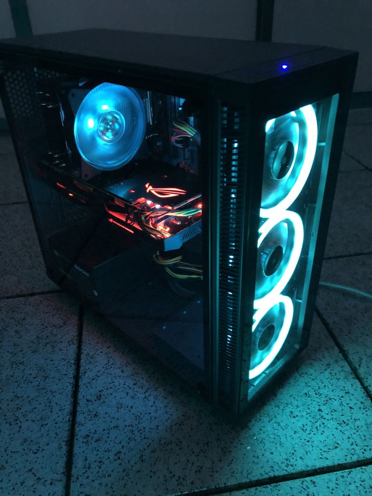 Игровой RGB пк RTX 2080 Super, Core i7 7700k, DDR4 16 Gb, SSD 512 Gb