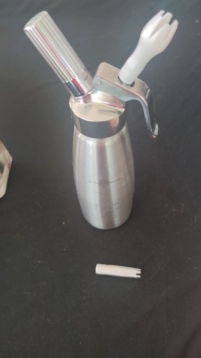 Sifão de chantilly 1L inox