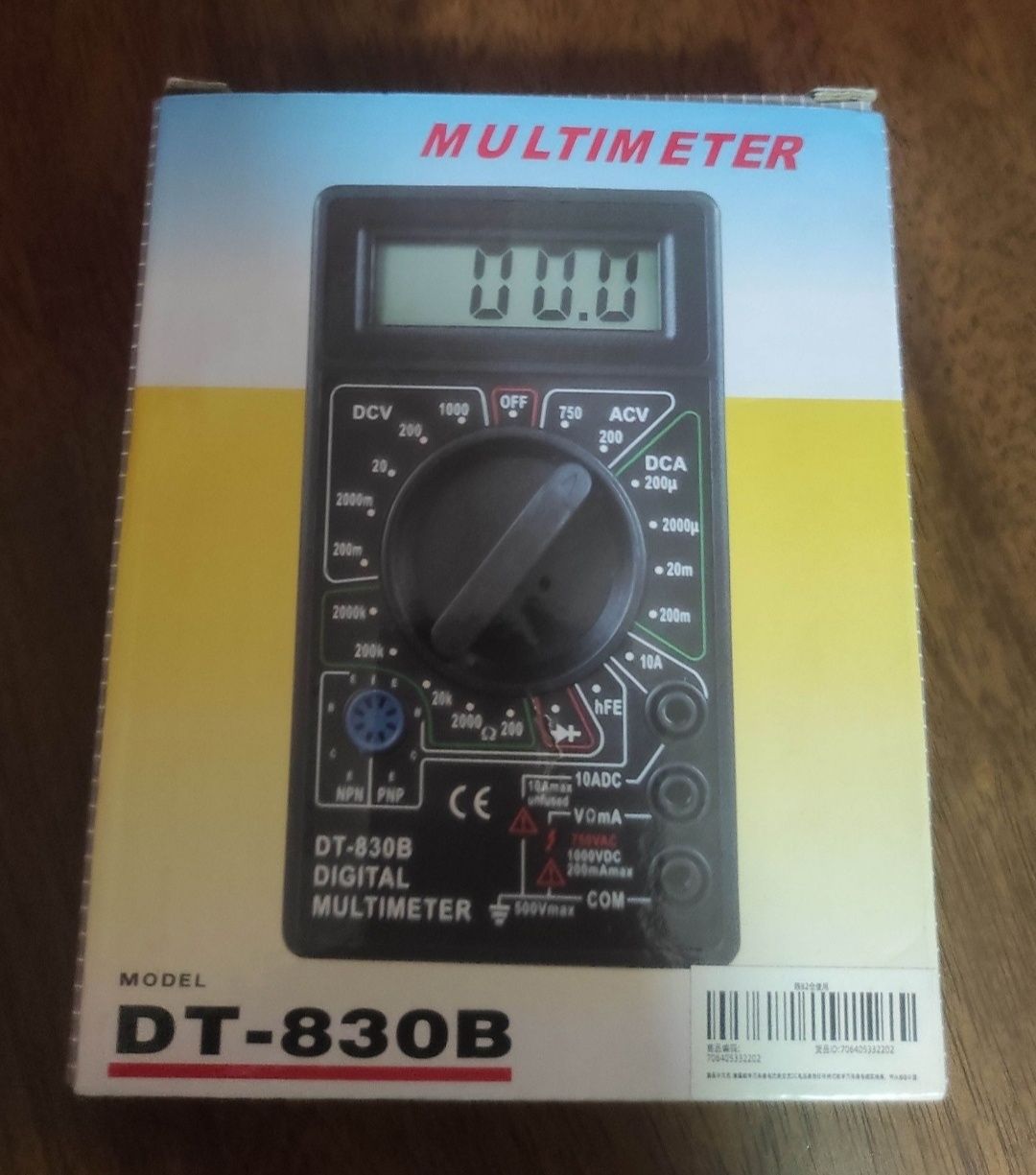 Multimetro digital DT-830B novo