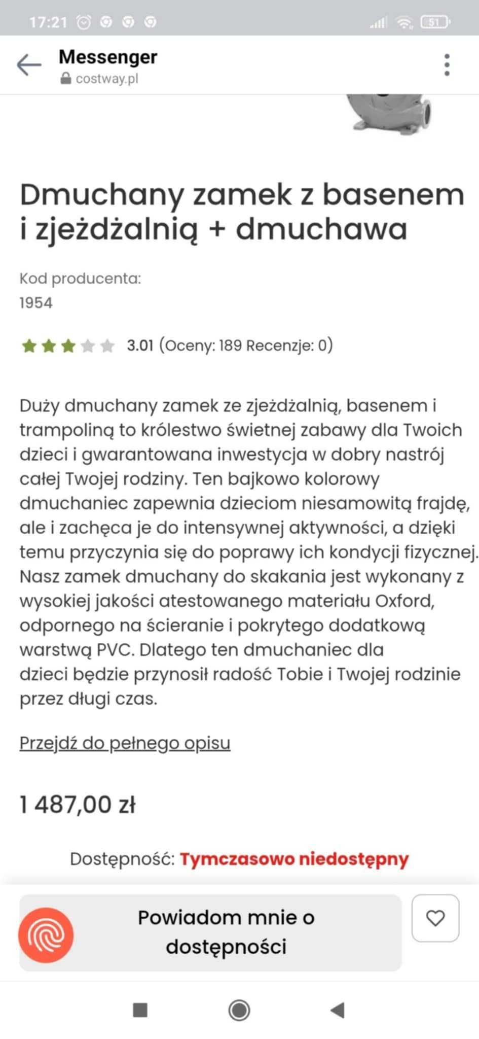 Dmuchany zamek z basenem i zjeżdżalnią
