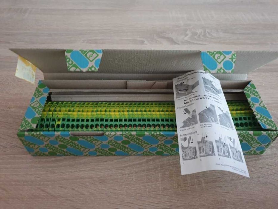 Złączka Szynowa 50szt. STI 4-PE Phoenix Contact ZUG SIMET WAGO Pokój