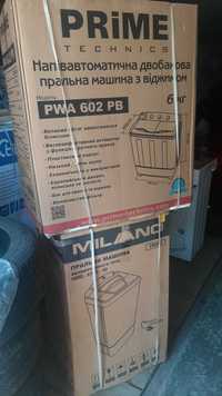 Продам стиральную машину Milano XPBS-80. Prime PWA602PB.Новая.Витрина.