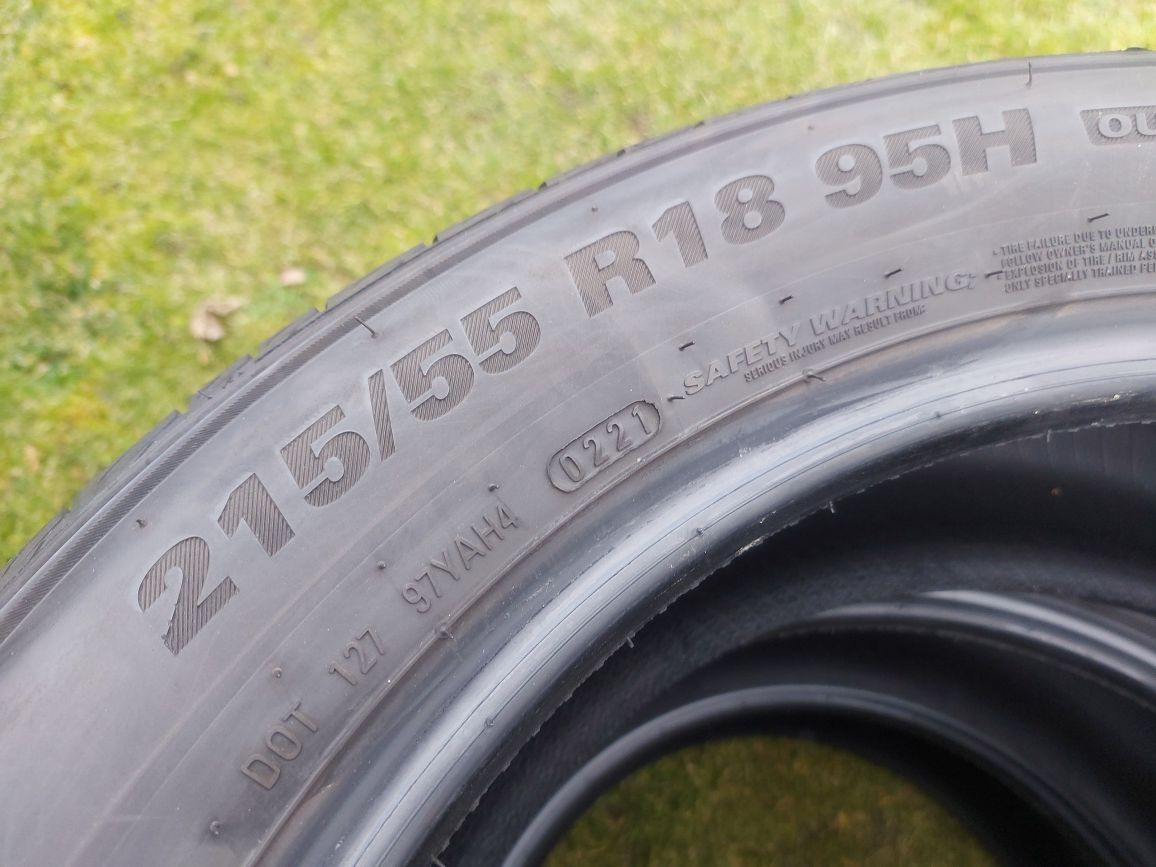 Opony jak nowe 215 55 R18 95H Kumho Ecsta HS51 letnie jak Michelin