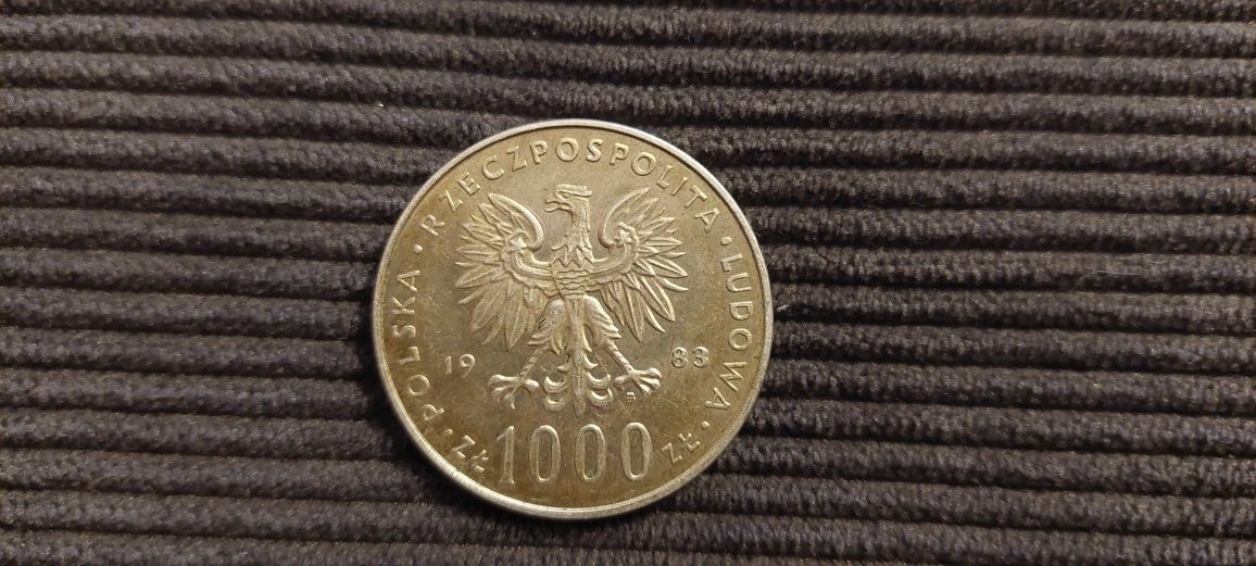 Moneta 1000 złotych rok 1983 Jan Paweł II