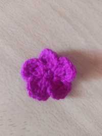 Mini Flor de Crochê