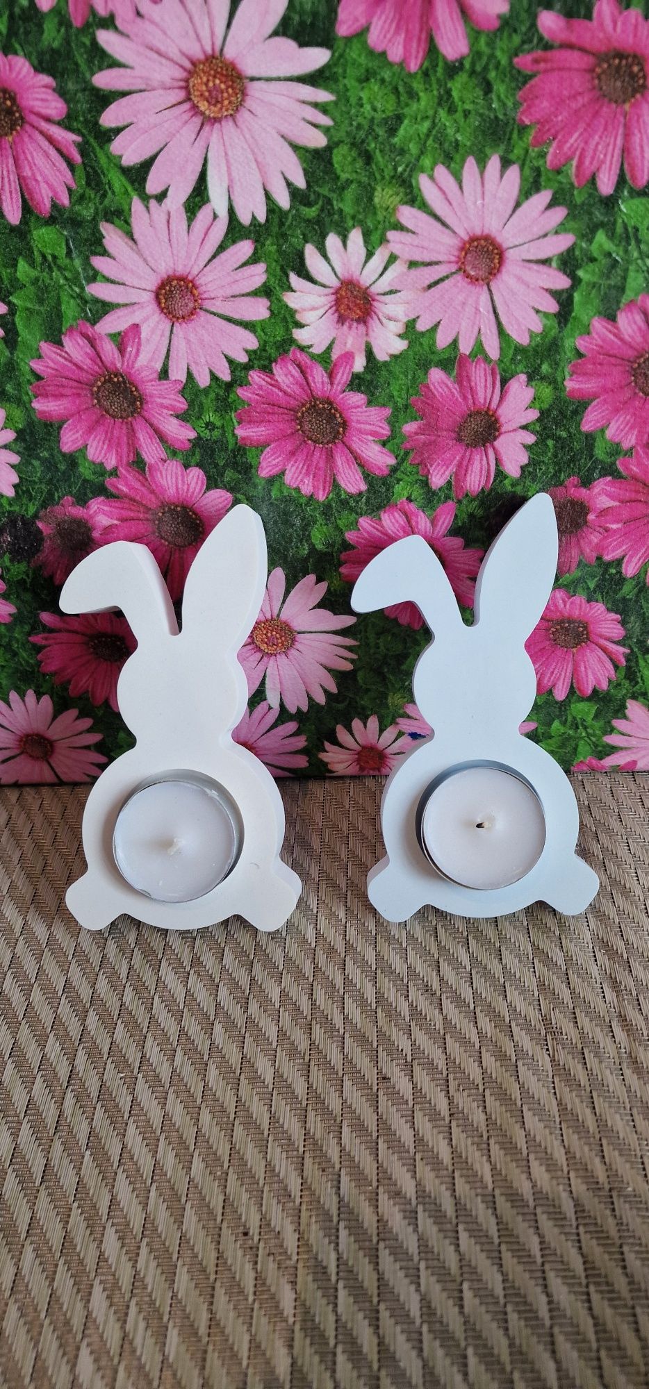 Porta velas  coelho perfumado
