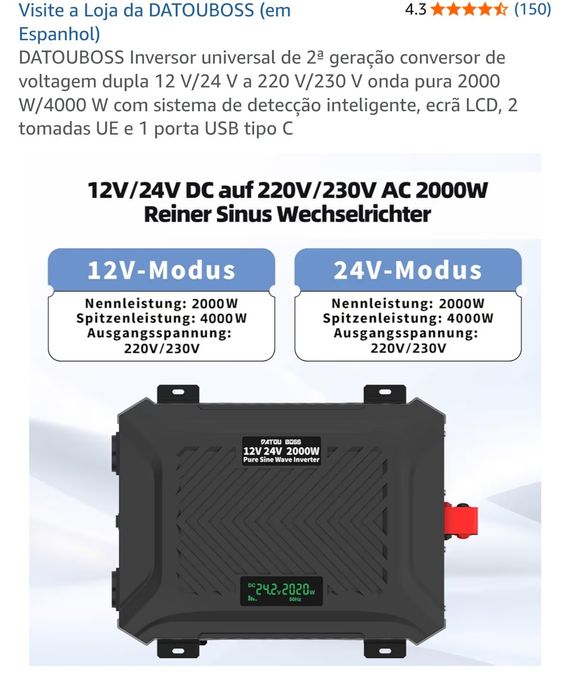 Inversor Universal de 2°Geracao Onda Pura