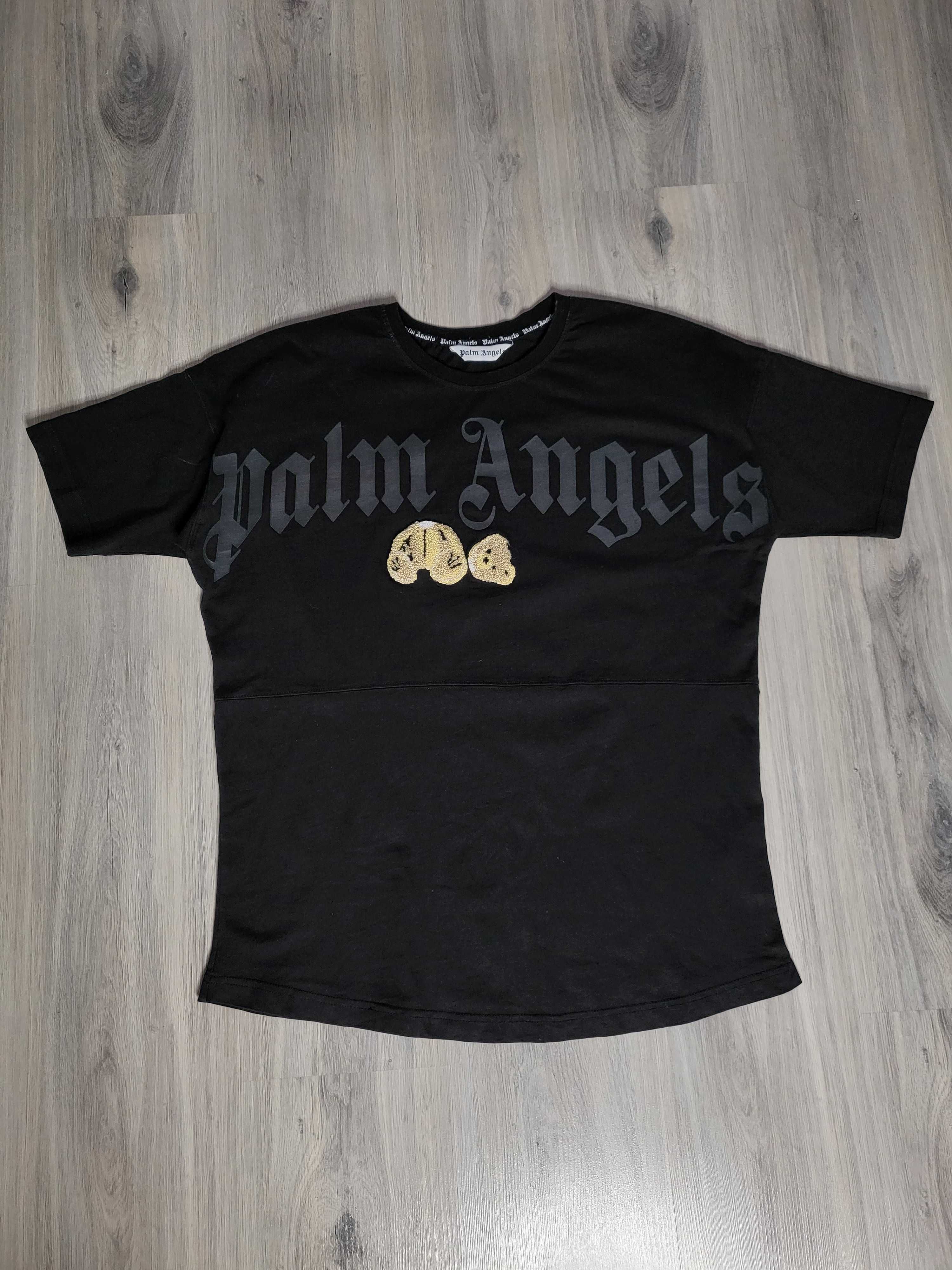 T-shirt koszulka Palm Angels big print duże logo rozmiar M/L black
