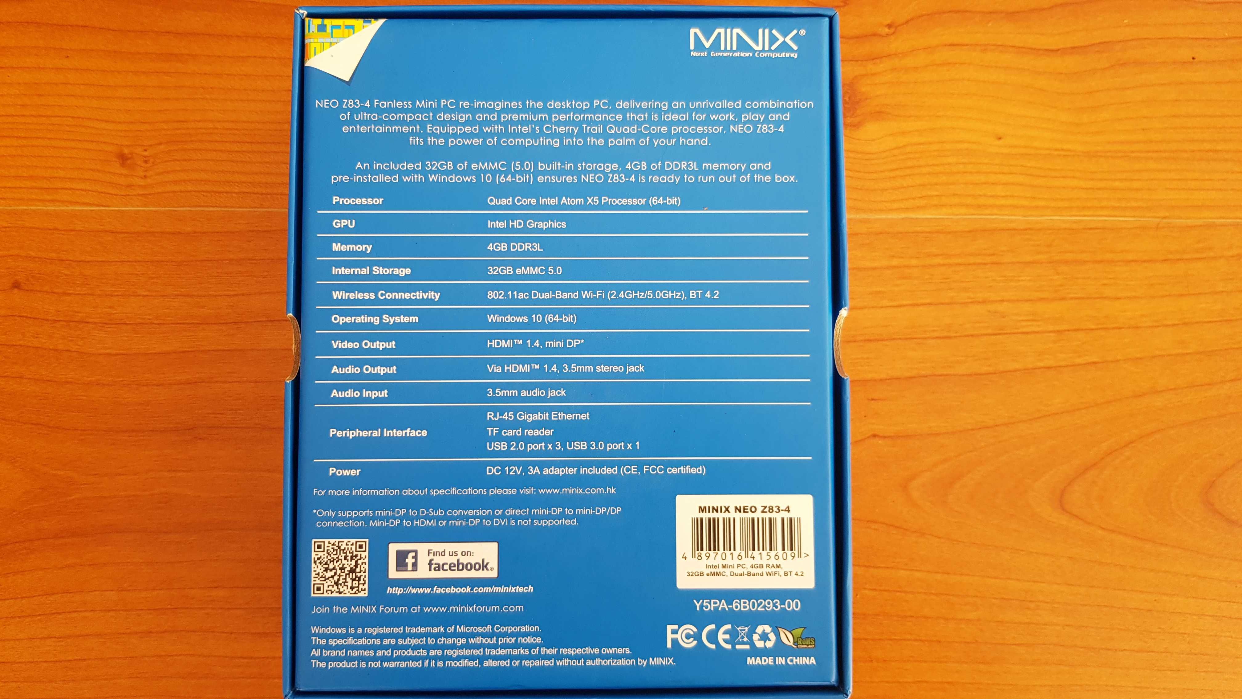 Minix NEO Z83-4 Windows 10