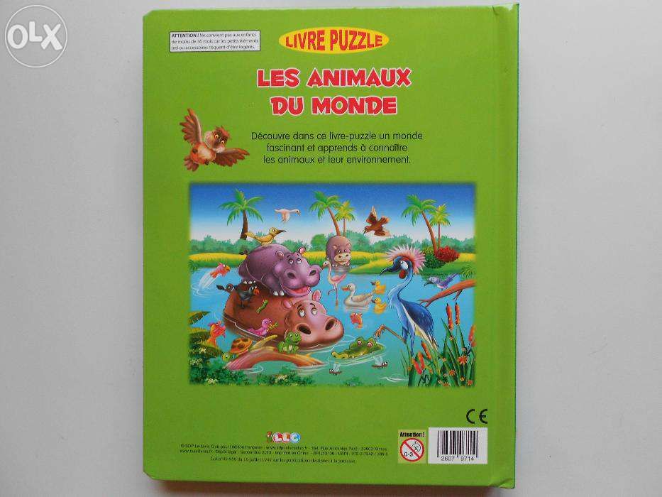 Les Animaux du Monde PUZZLE w j. francuskim Zwierzęta świata