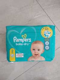 Памперси дит. Pampers baby-dry 2(4-8 кг) в упаковці 37 штук.
