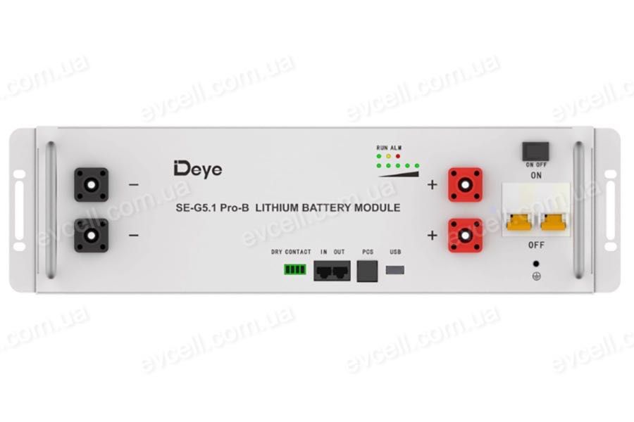 48в Акумуляторна батарея Deye SE-G5.1Pro-B, LiFePO4, 100Ah