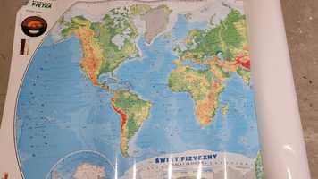 Mapa Świata duża 97x138 cm