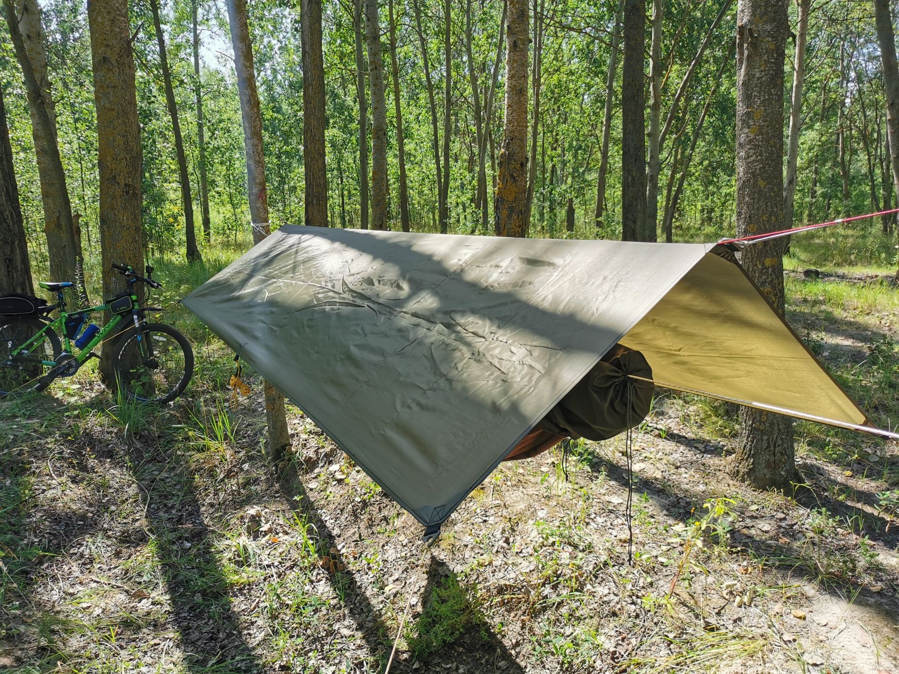 Гамак палатка Asket Lyks двухслойный с тентом и  москитной сеткой ,