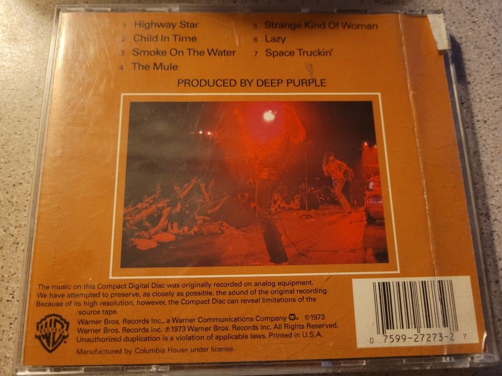 CD Deep Purple Made in Japan 1988 Warner USA 1-2701-2 SRC+05