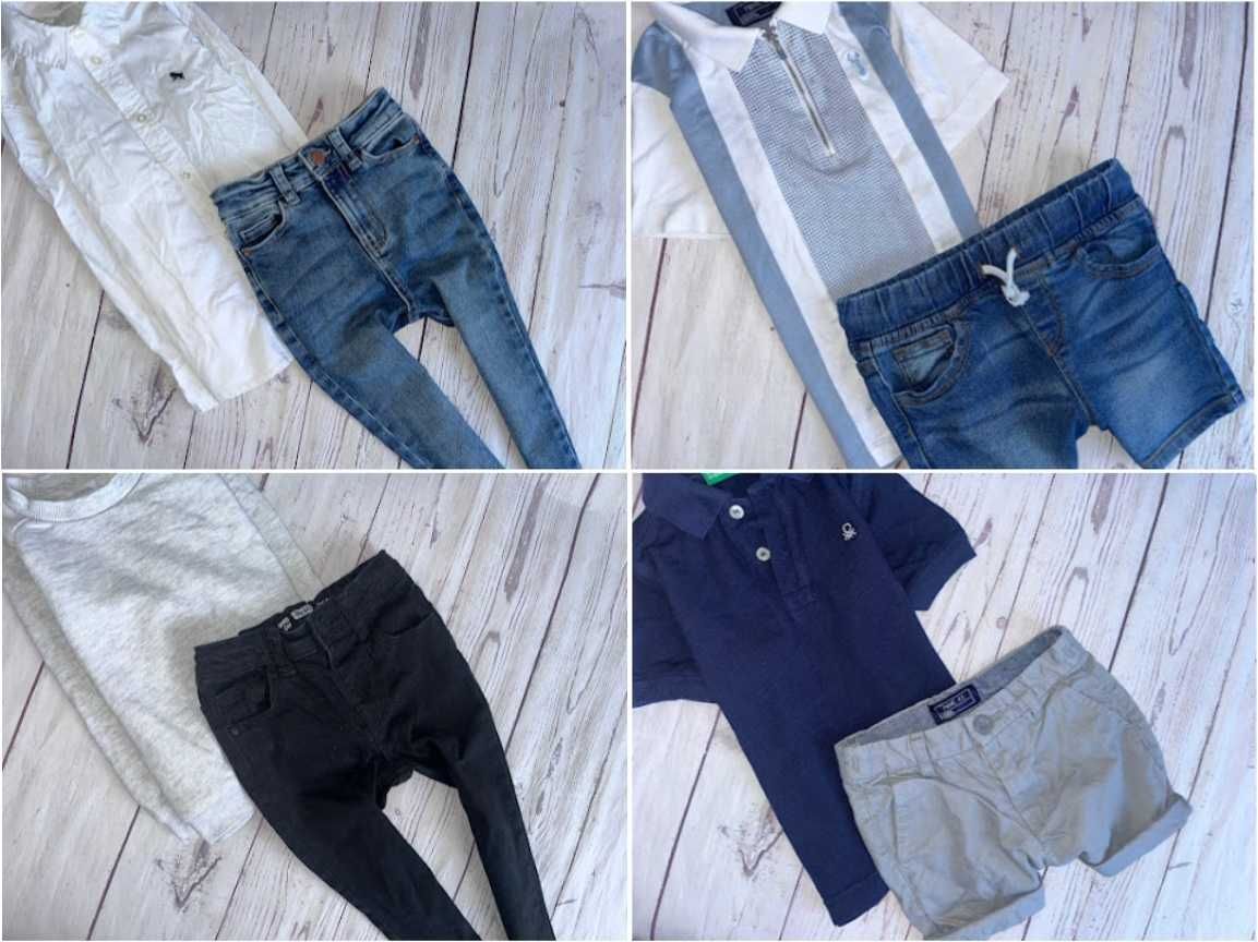 r.104-110 Mega paka 58szt zestaw ubranek dla Synka chłopca adidas zara