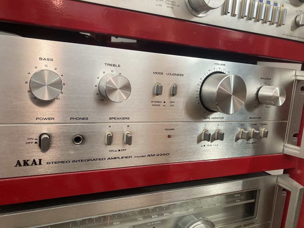 Zestaw akai am 2250 tuner deck