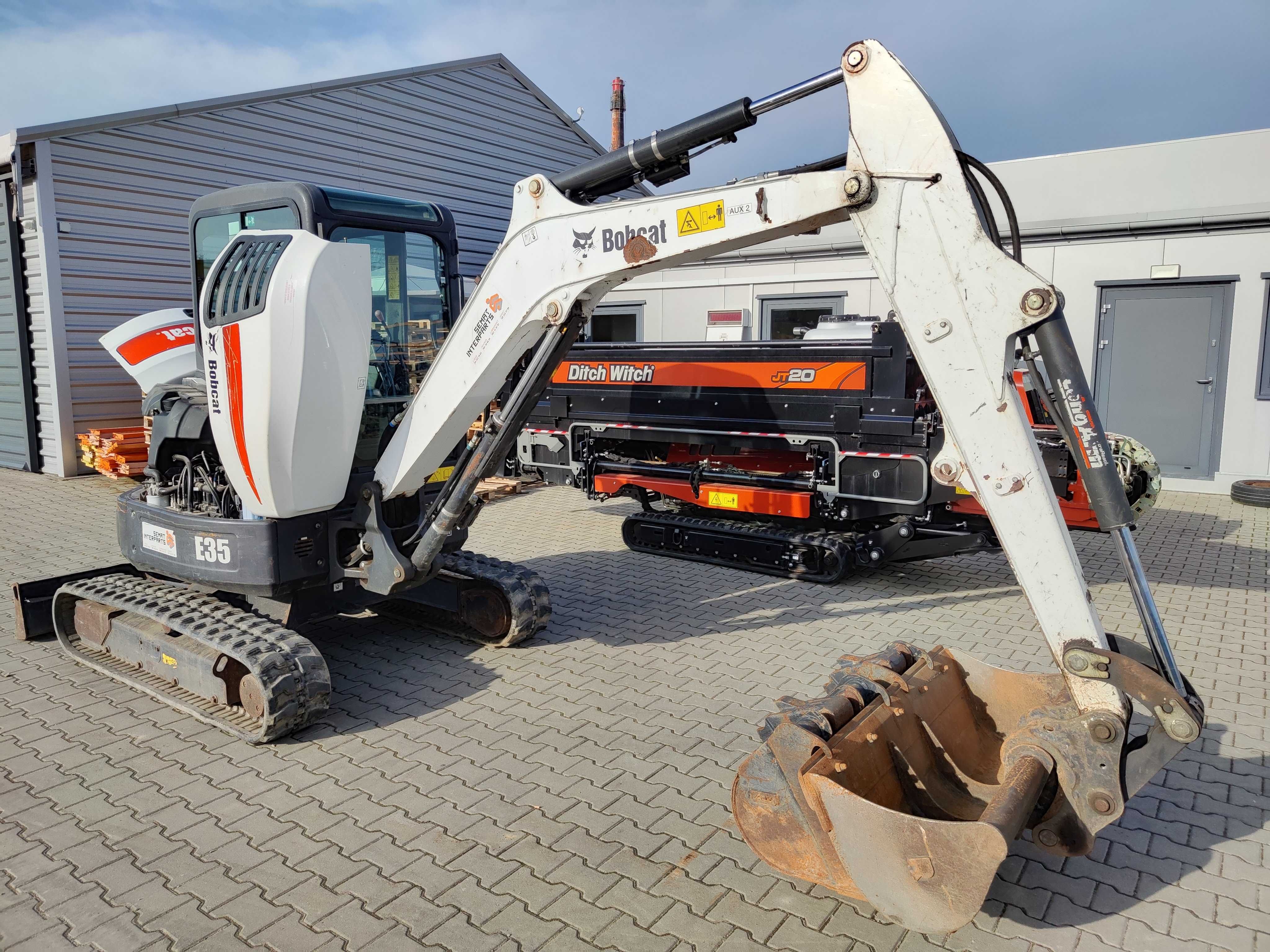 Minikoparka gąsienicowa Bobcat E35 2017r 1700mtg Kubota JCB CAT