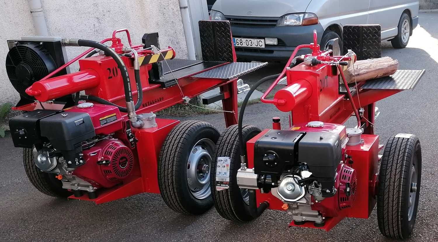 Rachador de lenha gasolina e eléctricos