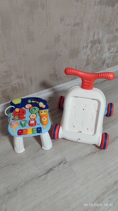 Каталка-ходунки 2 в 1 "Весёлый бизиборд"