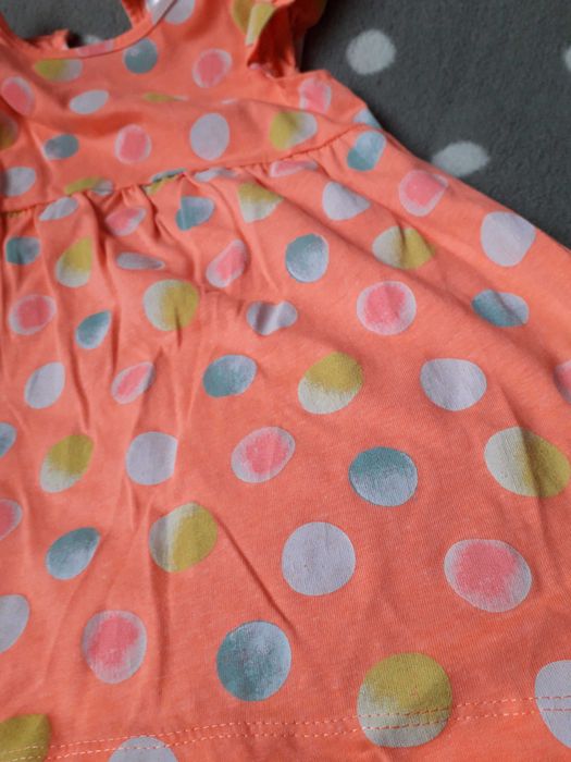 Pomarańczowa sukienka neonowe kolory 92